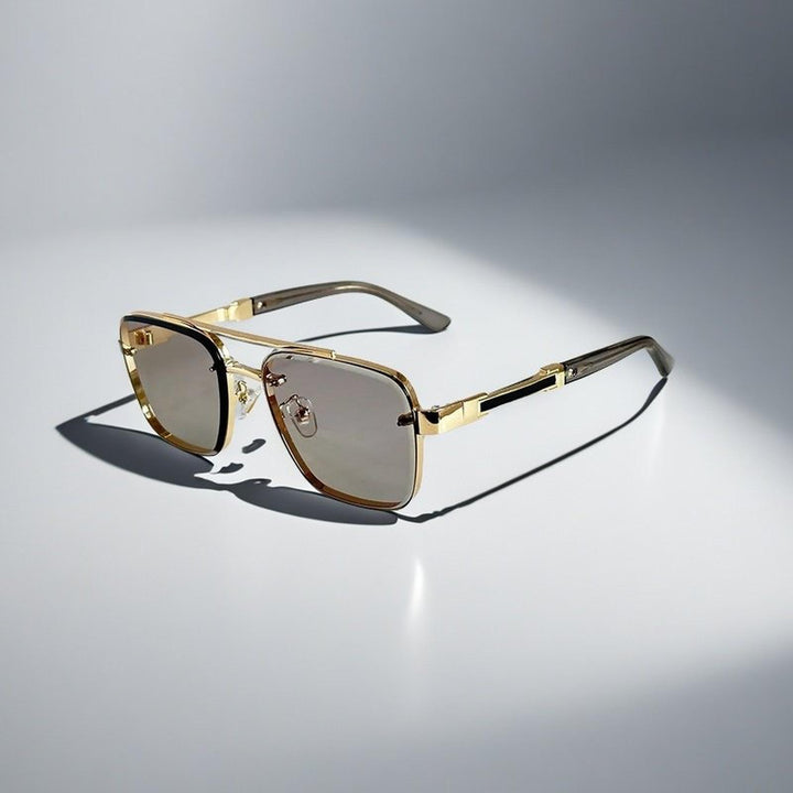 Madison | Sunglasses Aviator Square Gradient Lenses Metal Frame