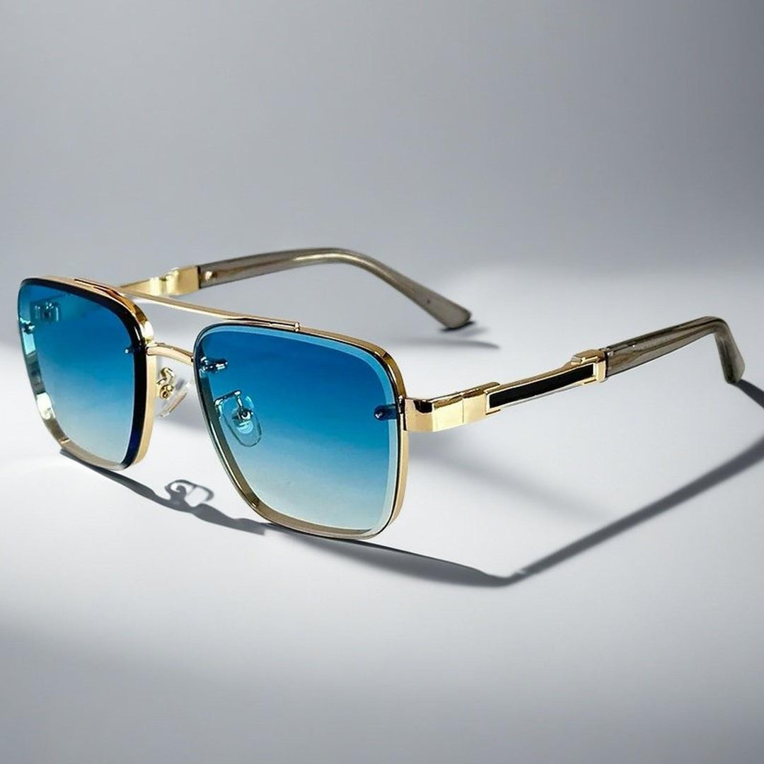 Madison | Sunglasses Aviator Square Gradient Lenses Metal Frame