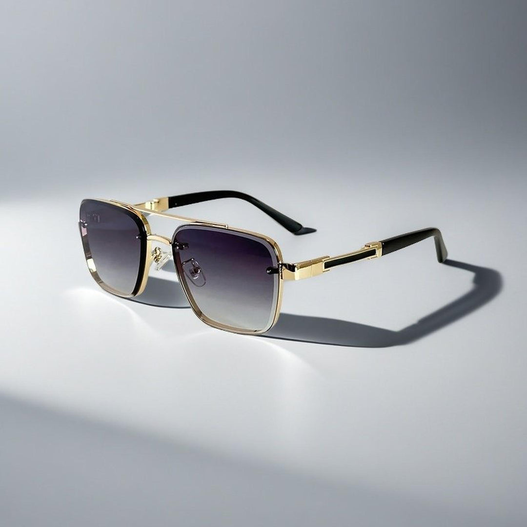 Madison | Sunglasses Aviator Square Gradient Lenses Metal Frame