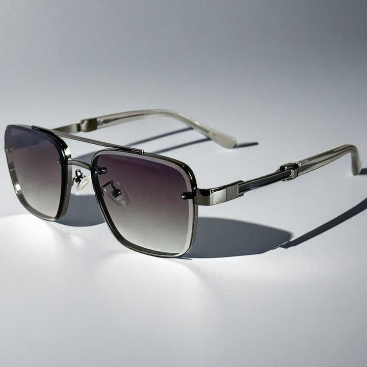 Madison | Sunglasses Aviator Square Gradient Lenses Metal Frame