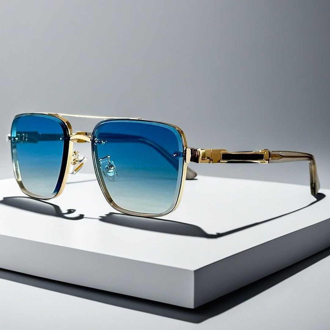 Madison | Sunglasses Aviator Square Gradient Lenses Metal Frame