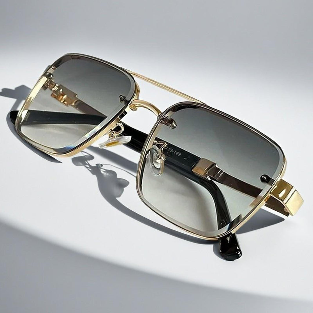 Madison | Sunglasses Aviator Square Gradient Lenses Metal Frame