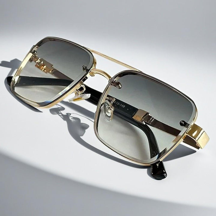 Madison | Sunglasses Aviator Square Gradient Lenses Metal Frame
