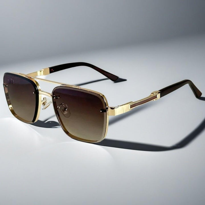 Madison | Sunglasses Aviator Square Gradient Lenses Metal Frame