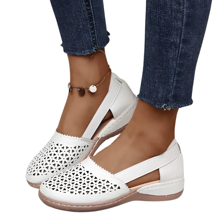 Maria | Women's Cutout Slip On Casual Flat Shoes
