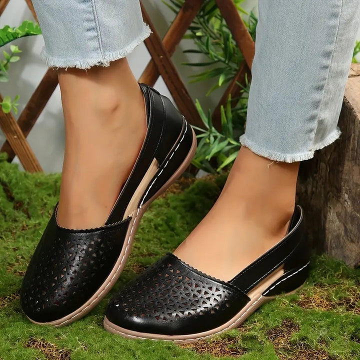Maria | Women's Cutout Slip On Casual Flat Shoes