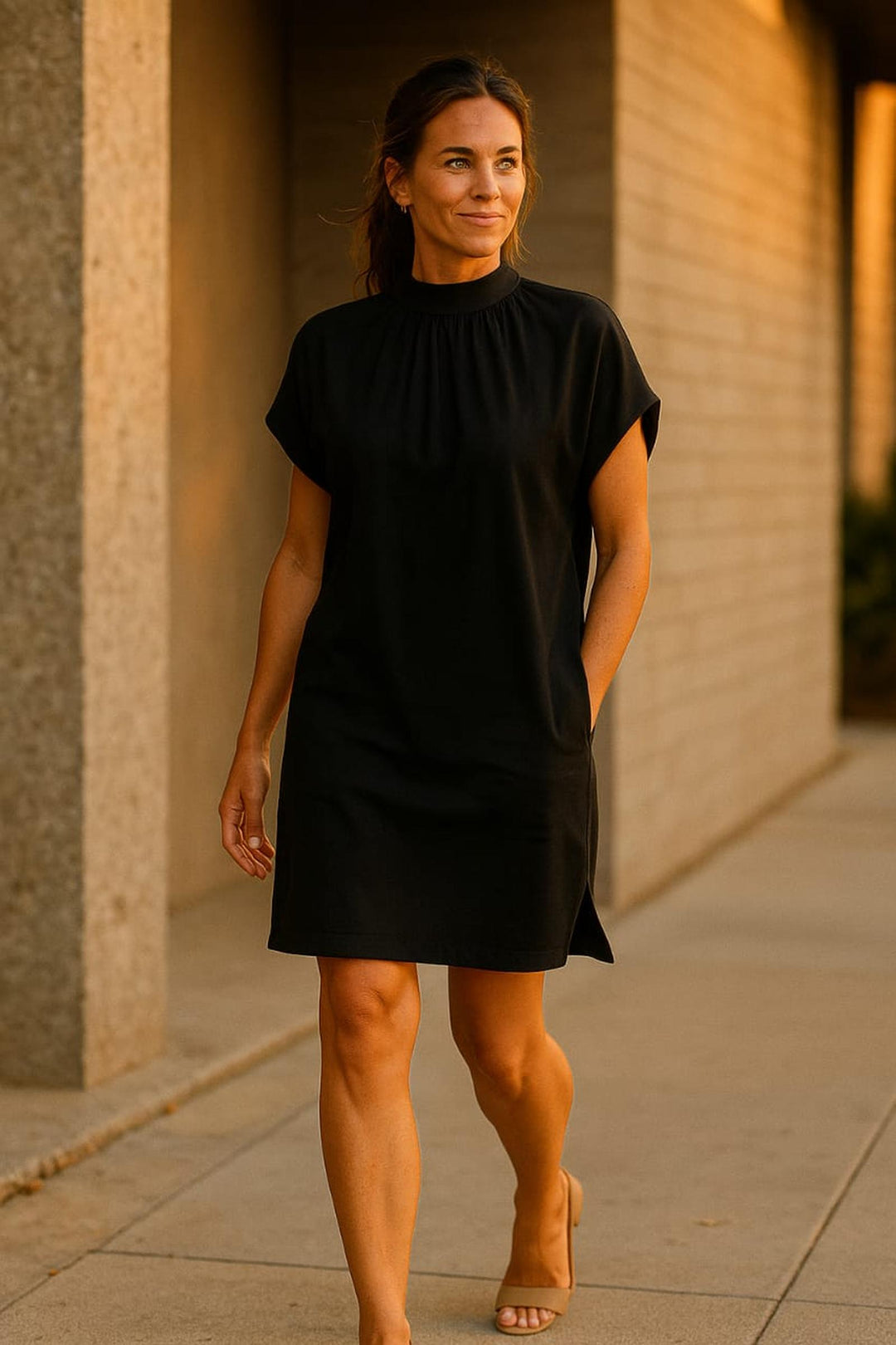 Marzel | ShadowSilk Minimal Dress