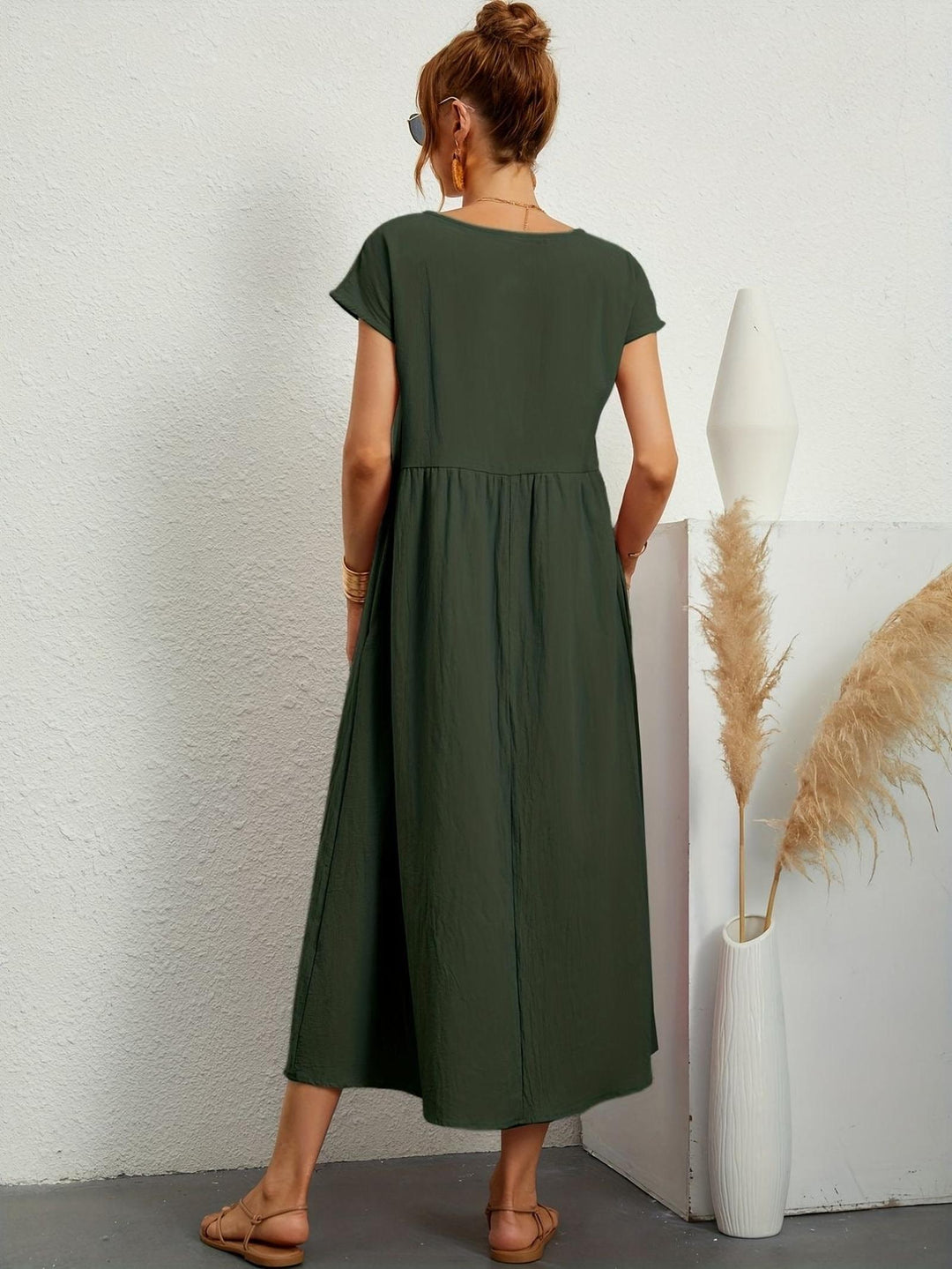 Maya | Women's Summer Casual Midi Pocket Dress