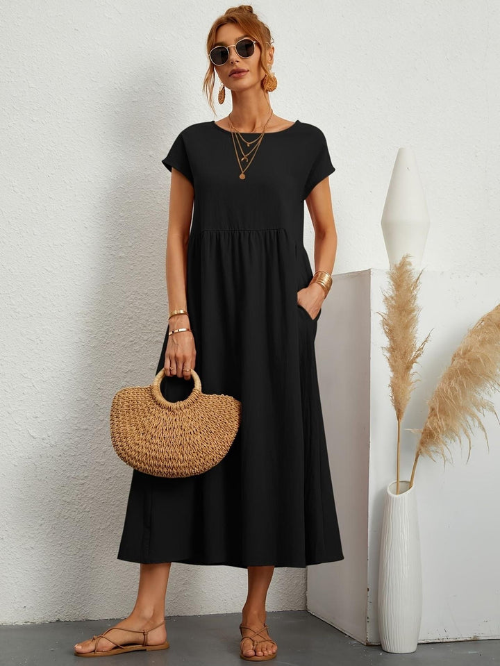Maya | Women's Summer Casual Midi Pocket Dress