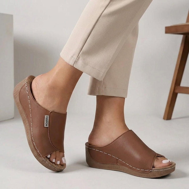 Michelle | Women Orthopedic Platform Slip On Sandals