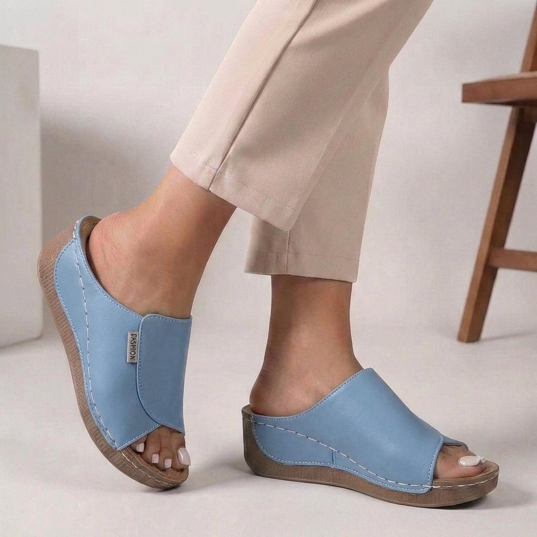 Michelle | Women Orthopedic Platform Slip On Sandals