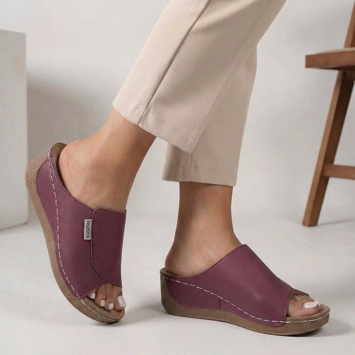 Michelle | Women Orthopedic Platform Slip On Sandals