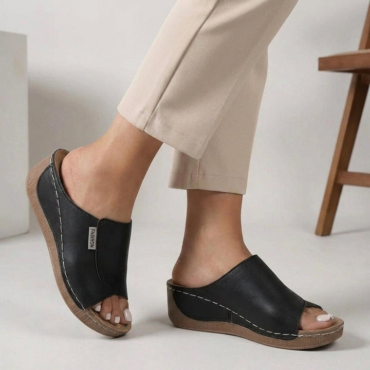 Michelle | Women Orthopedic Platform Slip On Sandals