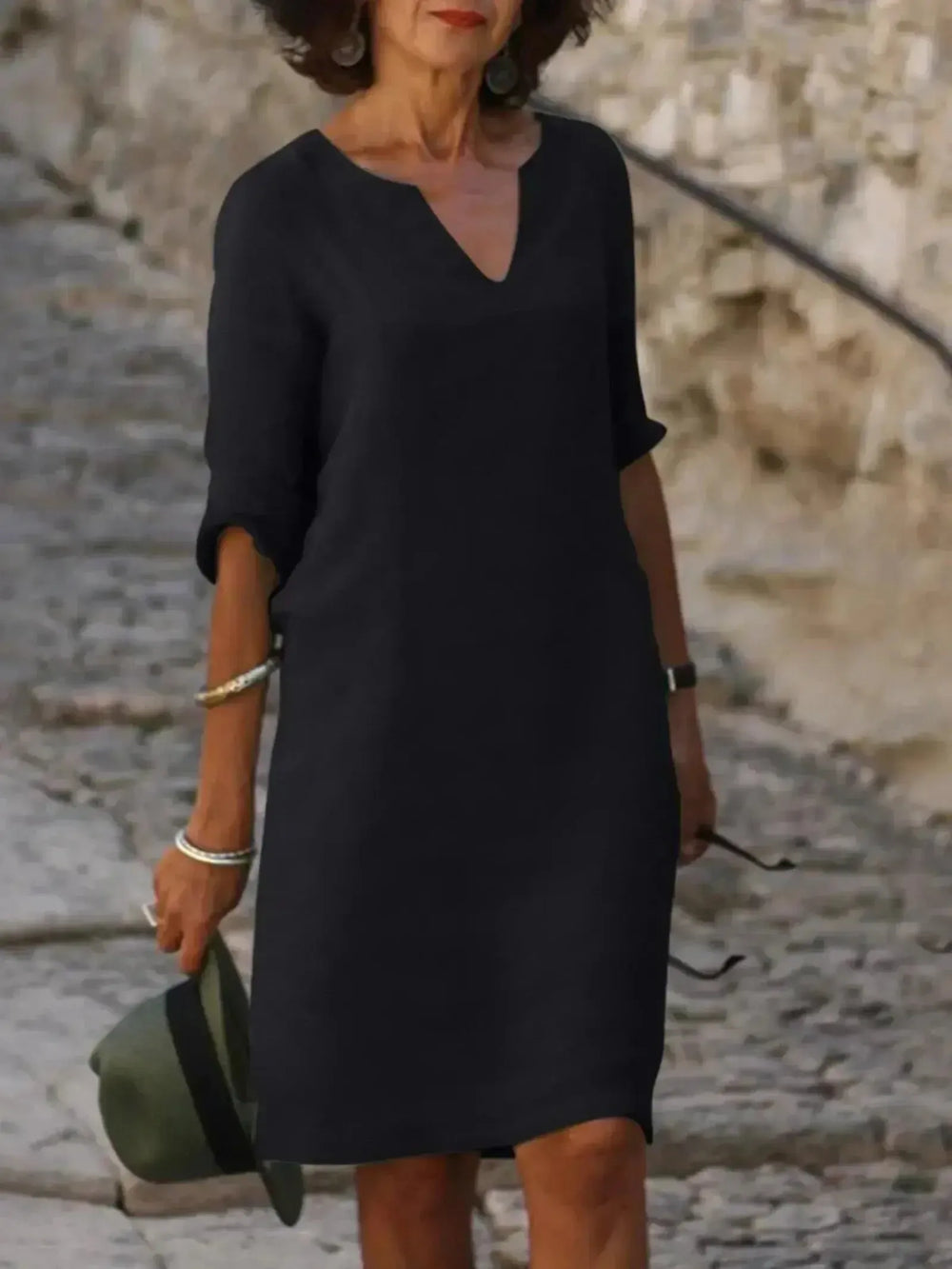 Morgan | Women's Summer Midi Three Quarter Sleeve Dress
