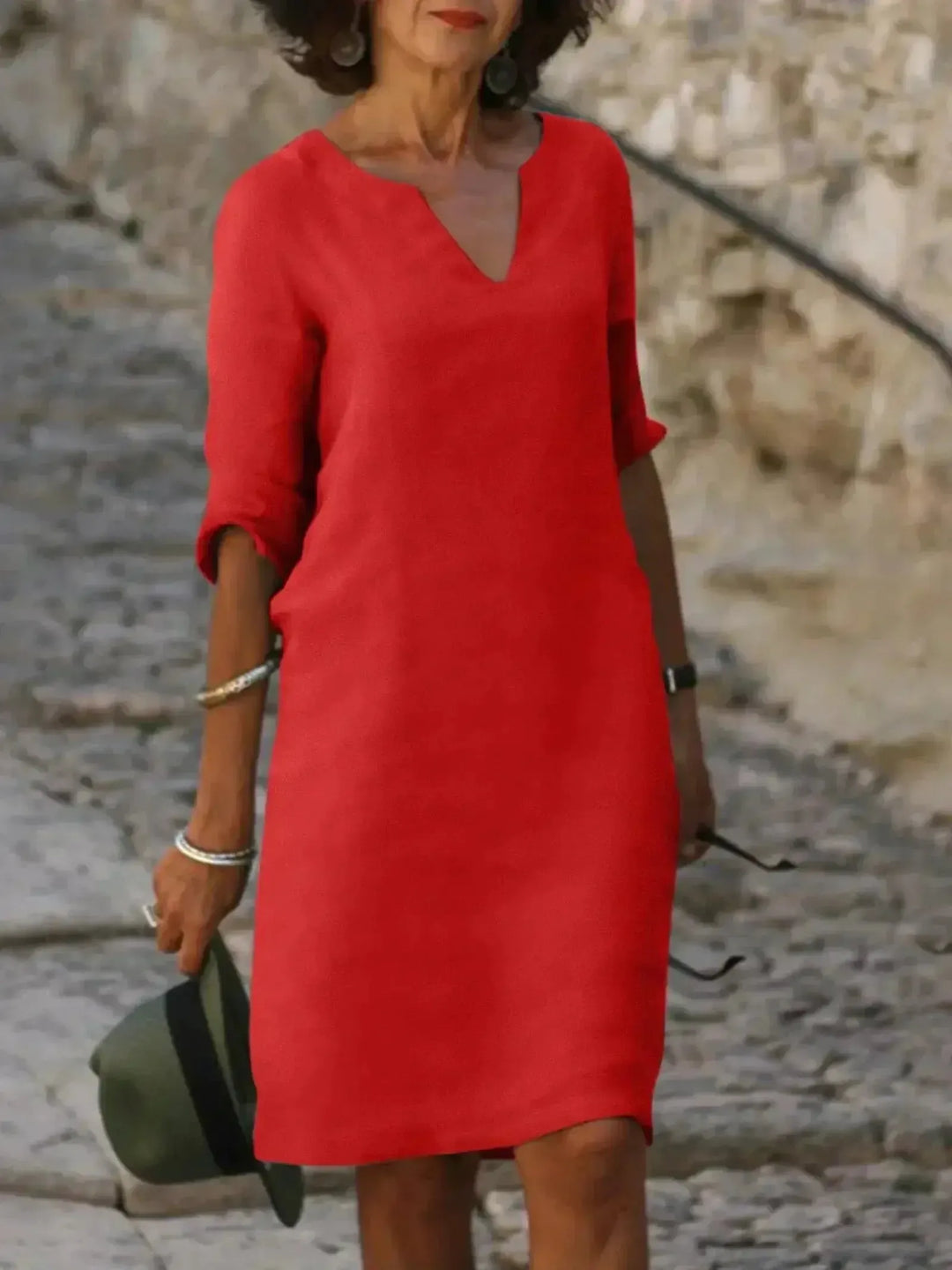 Morgan | Women's Summer Midi Three Quarter Sleeve Dress