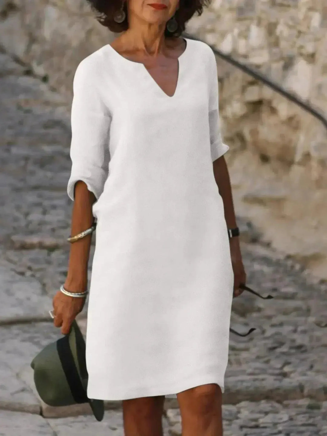 Morgan | Women's Summer Midi Three Quarter Sleeve Dress
