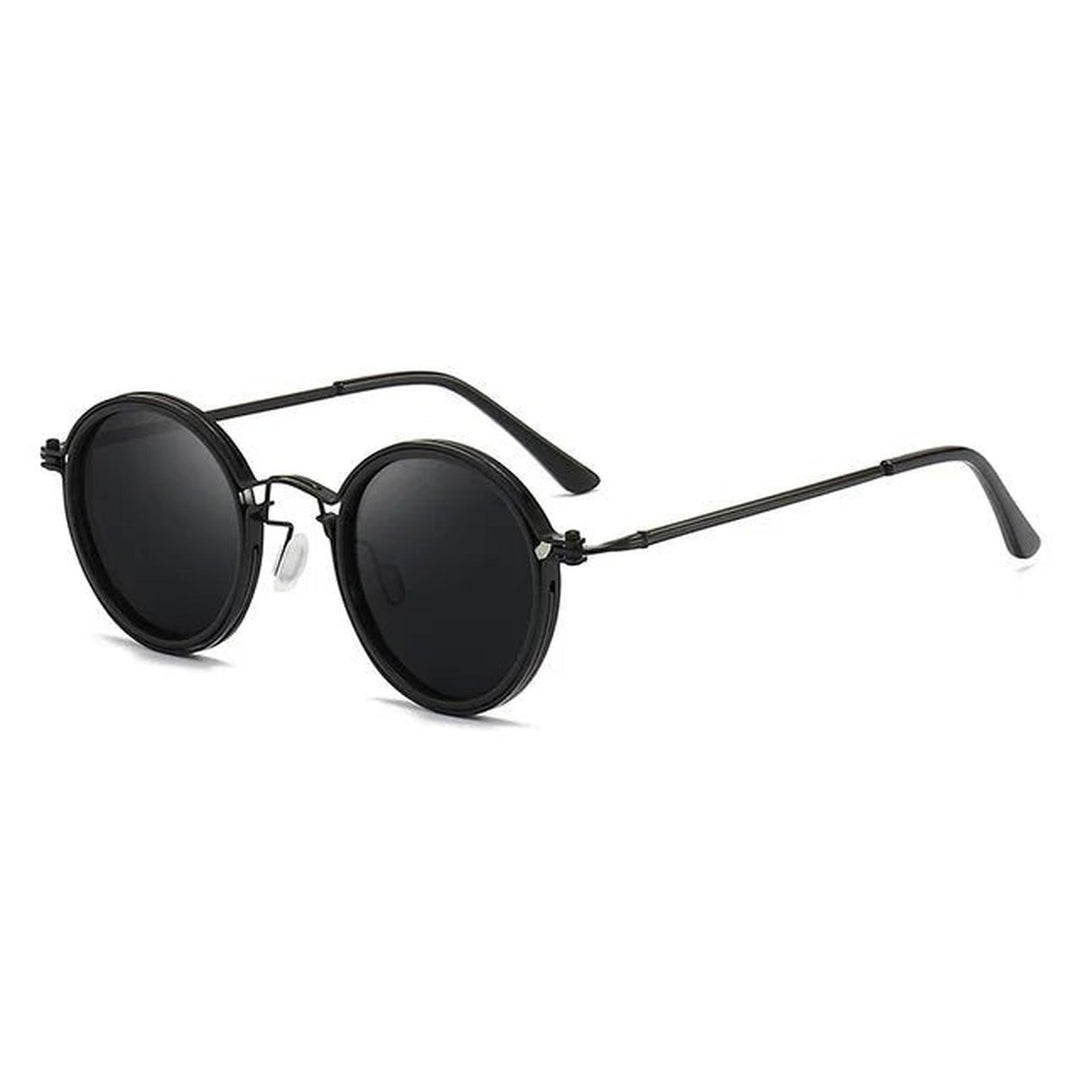 Nathan | Sunglasses Polarized Round Frame Gold Metal Temples