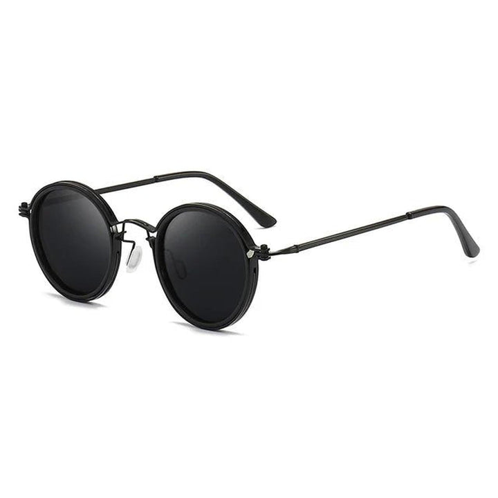 Nathan | Sunglasses Polarized Round Frame Gold Metal Temples