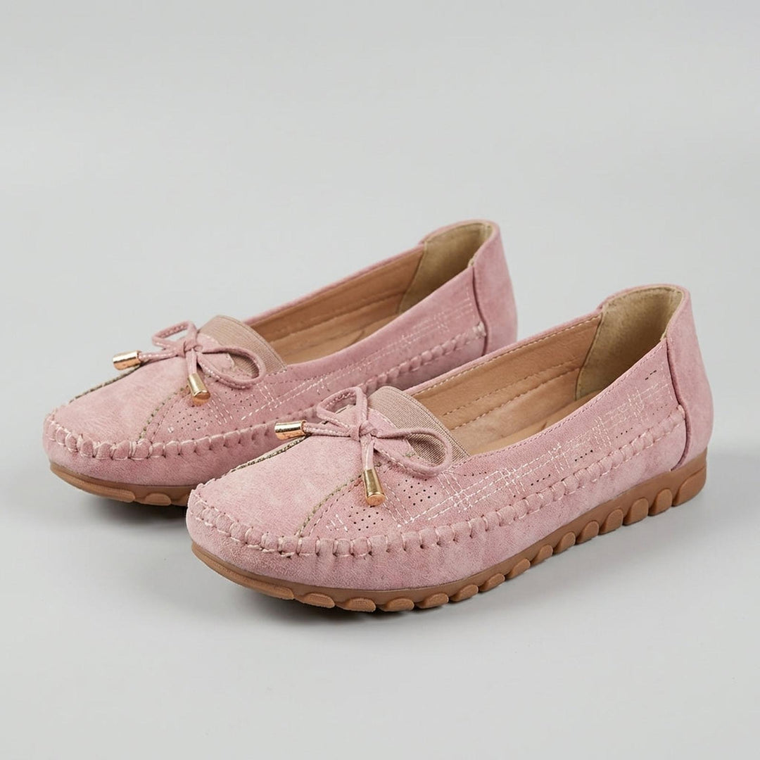 Nicole | Women Orthopedic Bow Detail Slip On Loafers