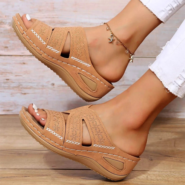 Olivia | Cross-Strap Sandals Orthopedic Adjustable Comfort