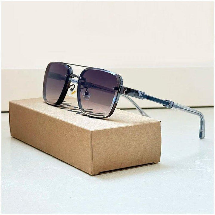 Owen | Sunglasses Retro Aviator Gold Titanium UV400 Gradient