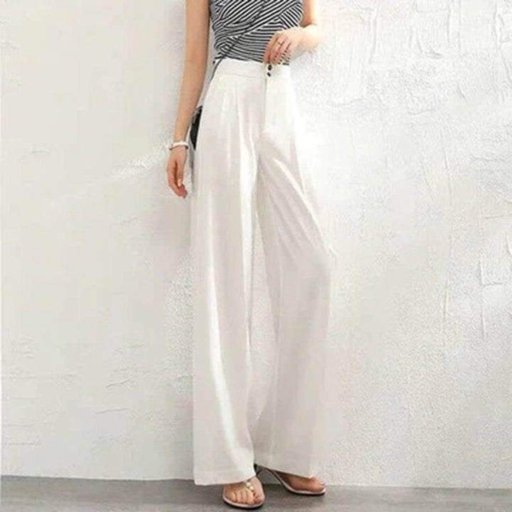 Penelope | Linen Wide Leg Pants High Waisted Breathable Lightweight