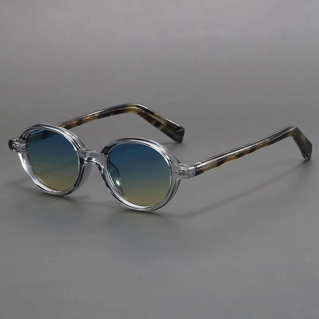 Penelope | Sunglasses Oval Acetate Polarized TR90 Arms Green Lenses