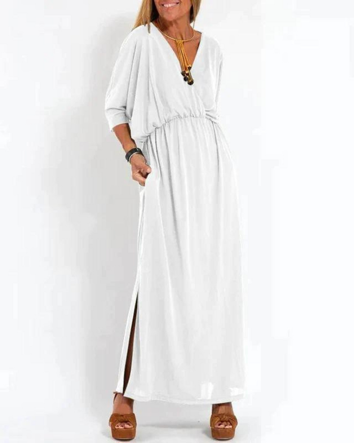 Rachel | Women's Summer Strapless Maxi Layered Dress
