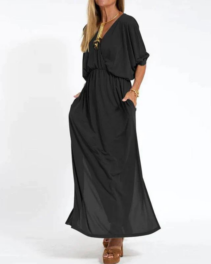 Rachel | Women's Summer Strapless Maxi Layered Dress