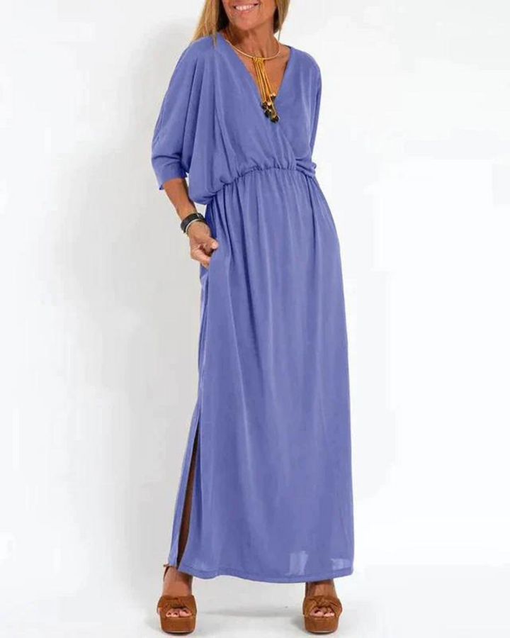 Rachel | Women's Summer Strapless Maxi Layered Dress
