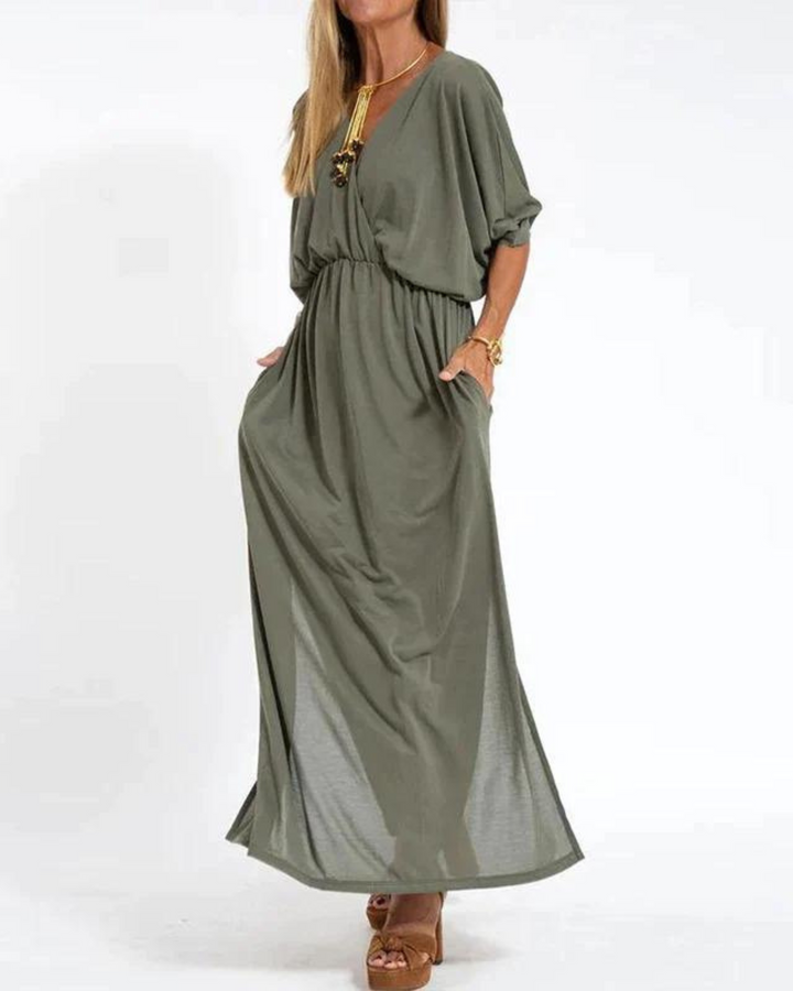 Rachel | Women's Summer Strapless Maxi Layered Dress