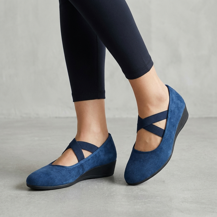 Rebecca | Women Orthopedic Cross Strap Wedge Shoes