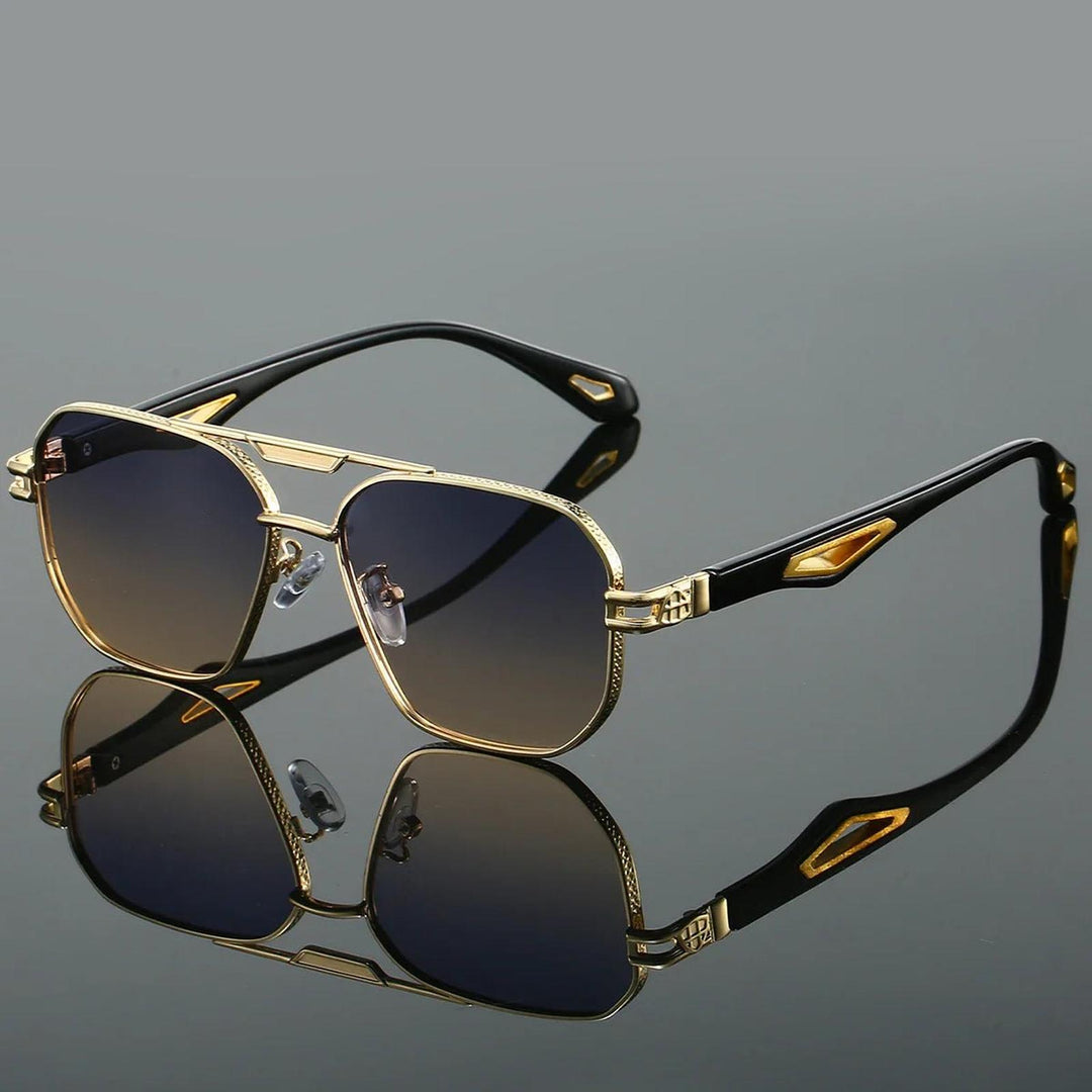 Ryan | Sunglasses Aviator Gold Frame Gradient UV400 Protection