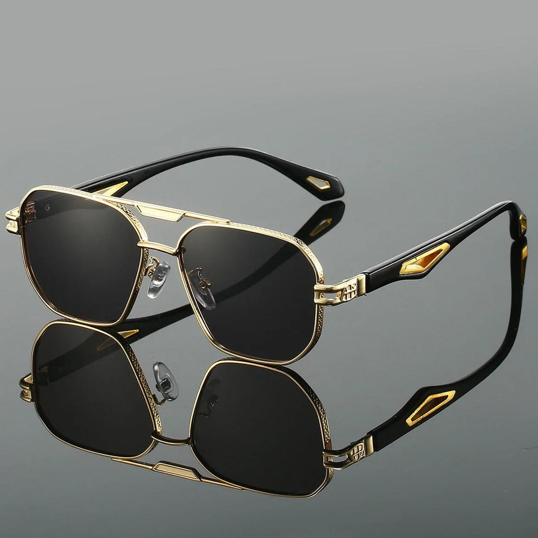 Ryan | Sunglasses Aviator Gold Frame Gradient UV400 Protection