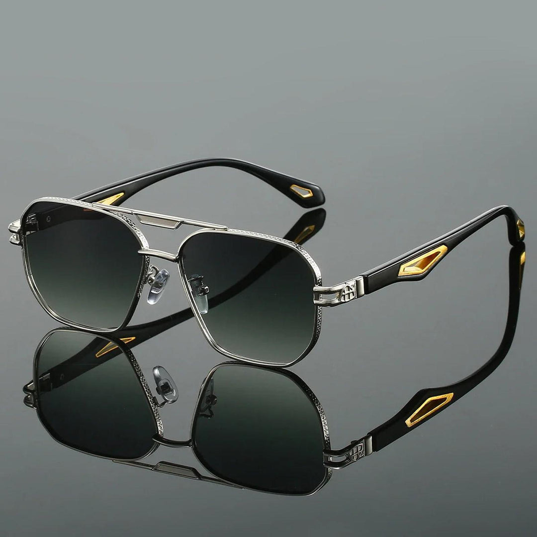 Ryan | Sunglasses Aviator Gold Frame Gradient UV400 Protection