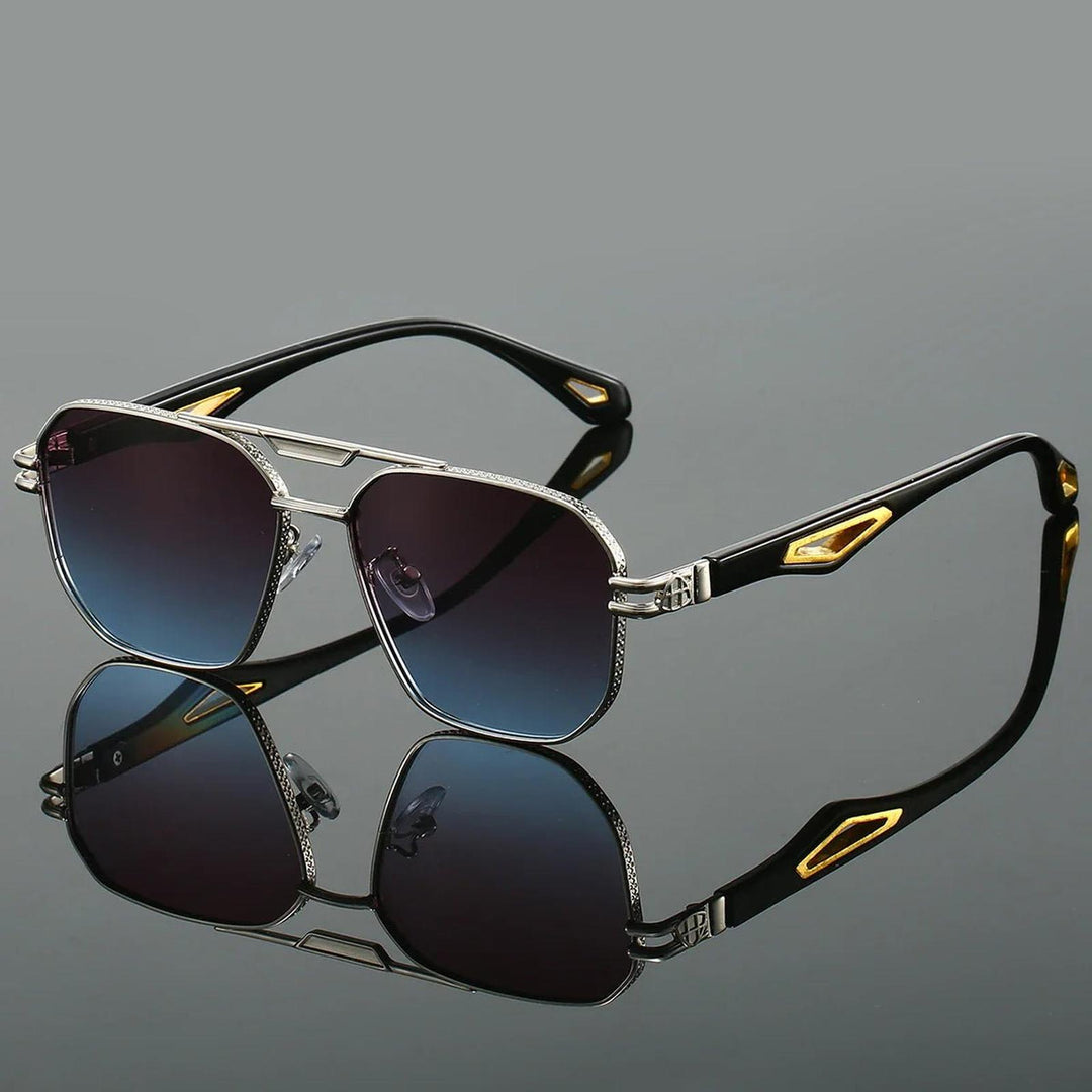 Ryan | Sunglasses Aviator Gold Frame Gradient UV400 Protection