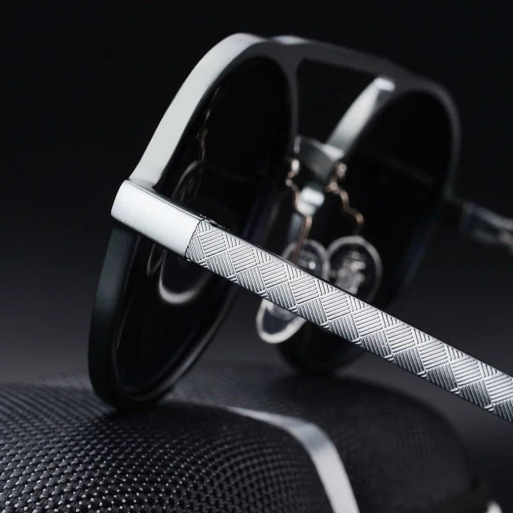 Samuel | Sunglasses Round Aviator Aluminum Frame Polarized UV Protection