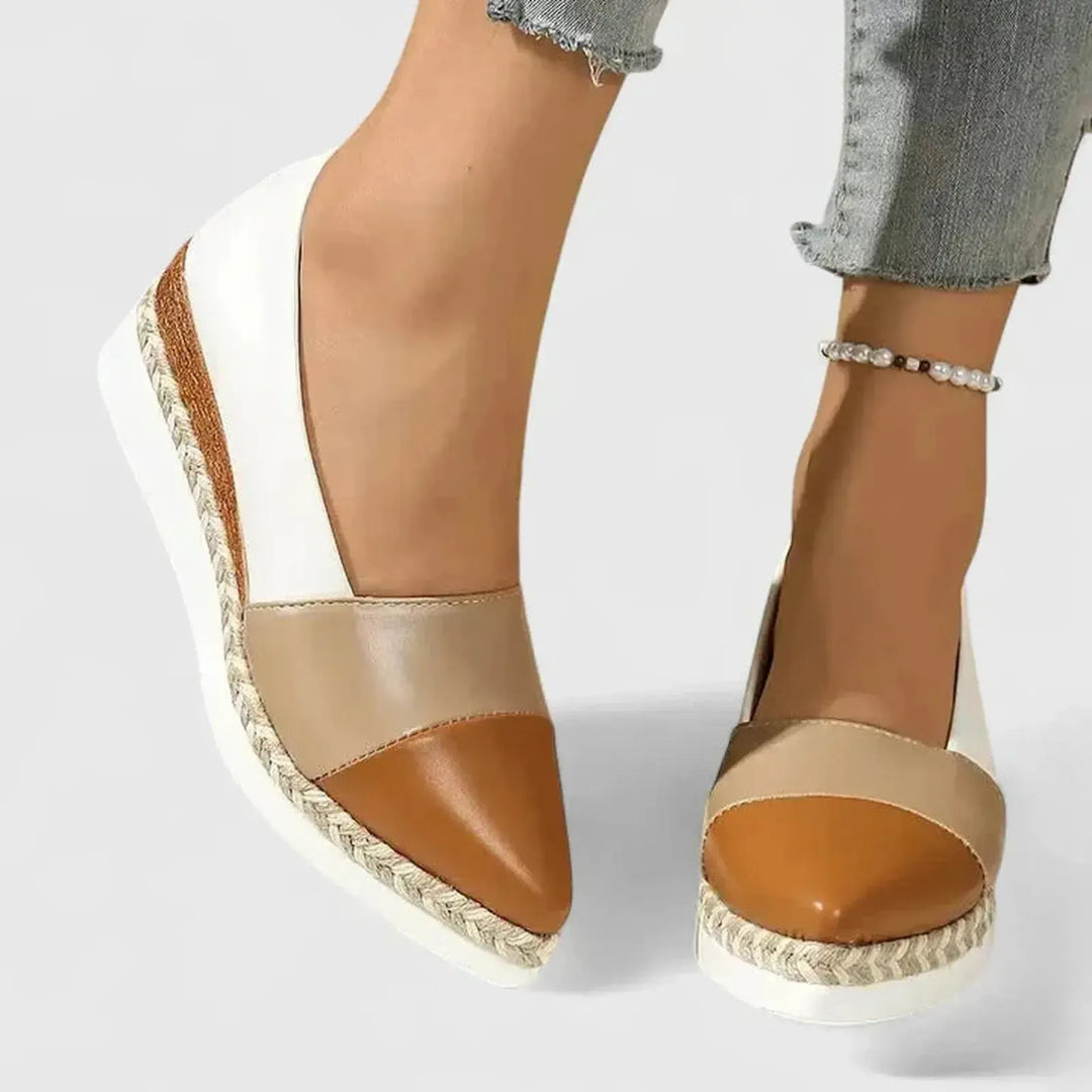 Sarah | Women’s Metallic Espadrilles Platform Sandals For Summer