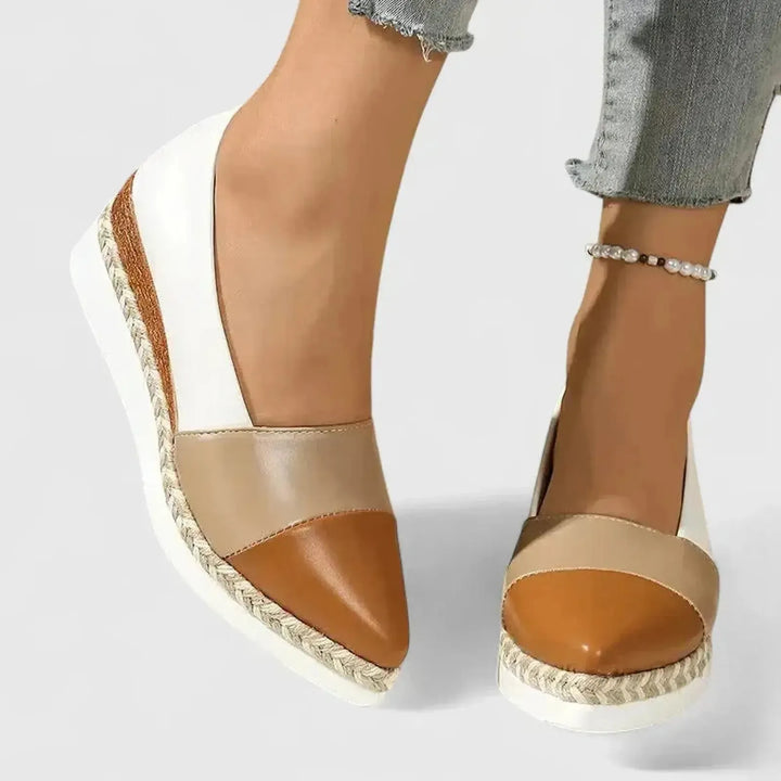 Sarah | Women’s Metallic Espadrilles Platform Sandals For Summer