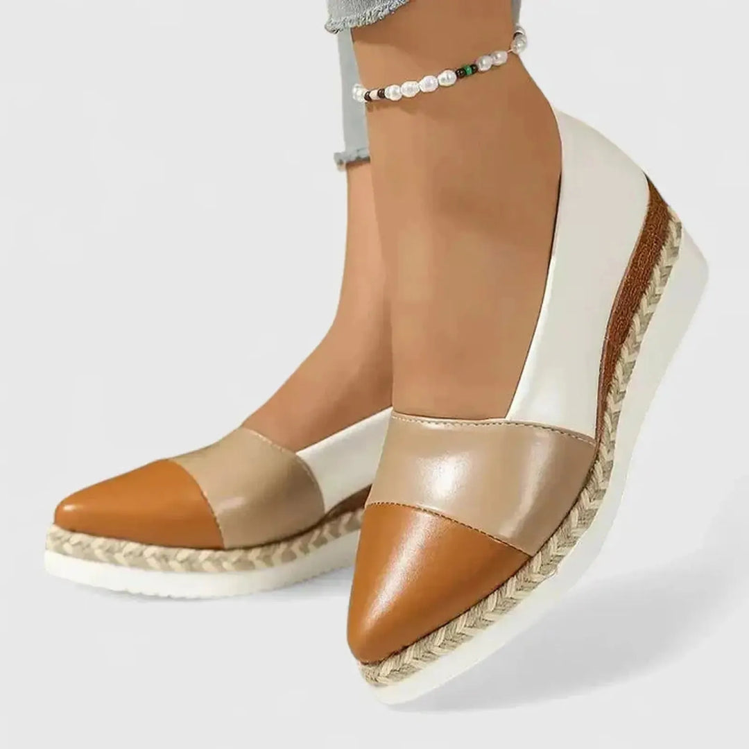 Sarah | Women’s Metallic Espadrilles Platform Sandals For Summer
