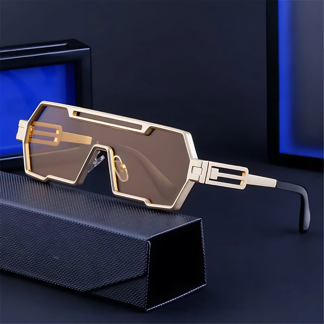 Scarlett | Sunglasses Metal Square Frame Steampunk UV Protection