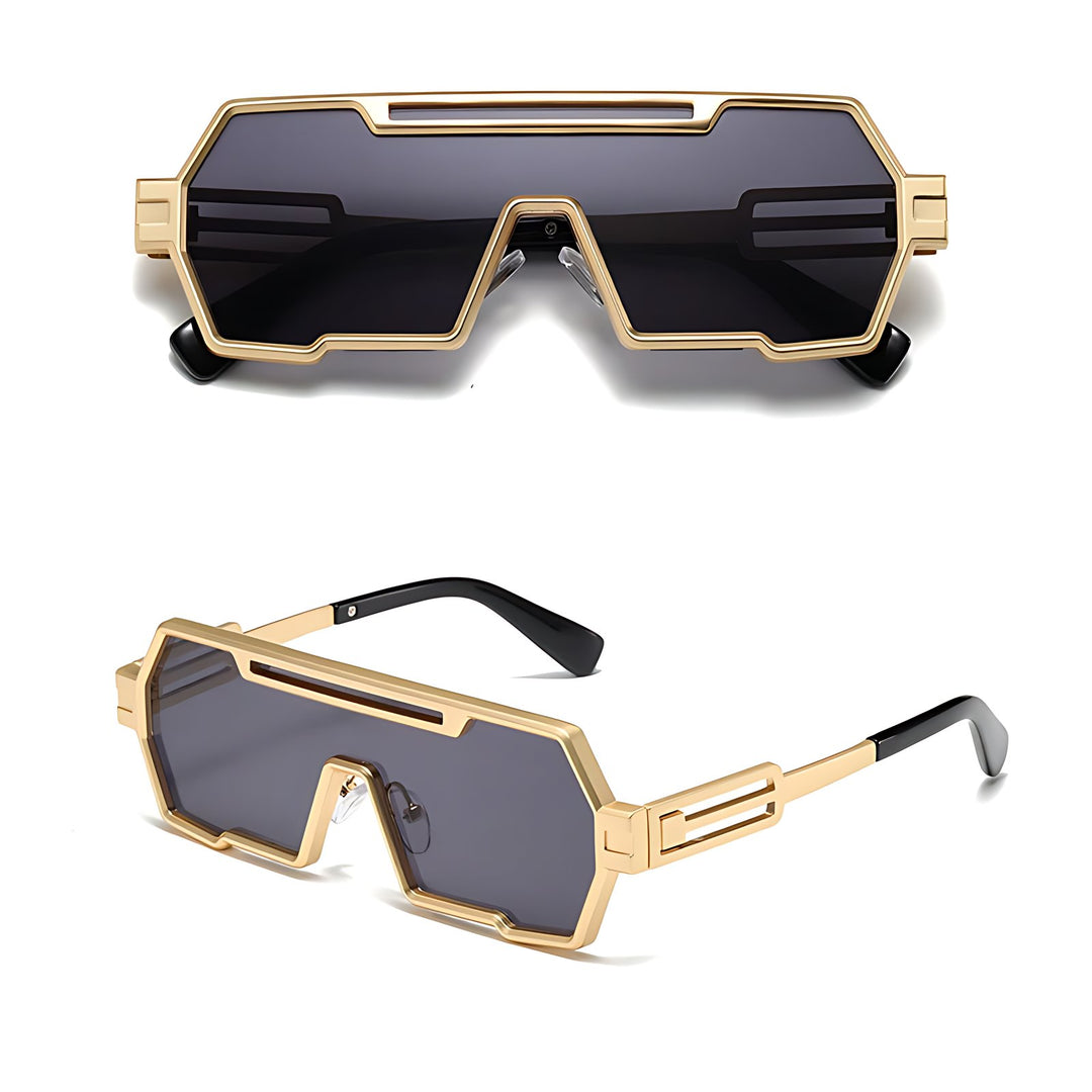 Scarlett | Sunglasses Metal Square Frame Steampunk UV Protection
