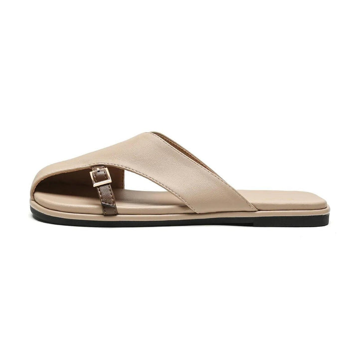Scarlett | Women's Fisherman Sandals Leather Cross-Strap Slides