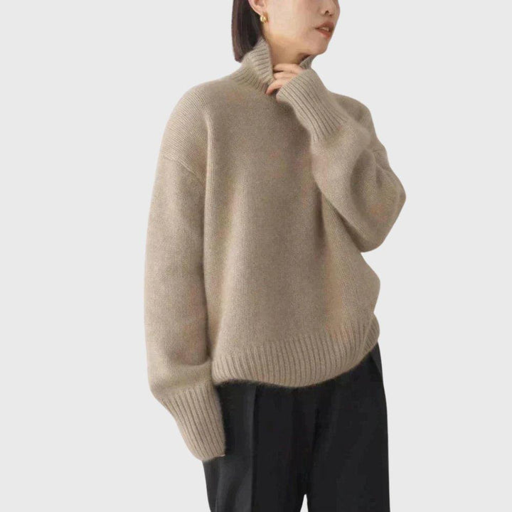 Sophia | Cashmere Turtleneck Sweater Women's Relaxed Fit