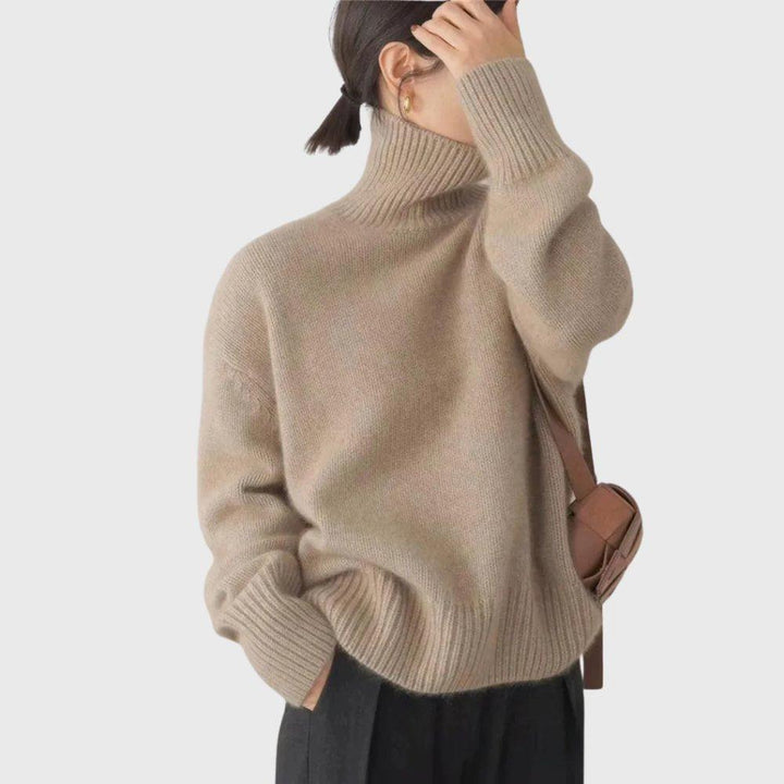 Sophia | Cashmere Turtleneck Sweater Women's Relaxed Fit