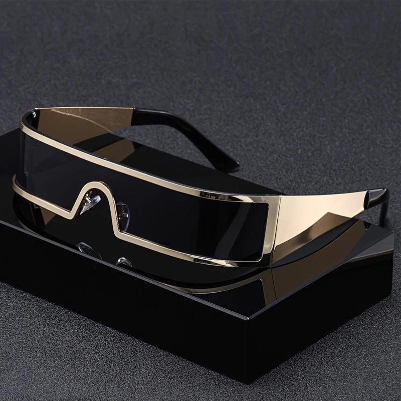 Sophia | Sunglasses Futuristic Wraparound Visor Cyberpunk Style