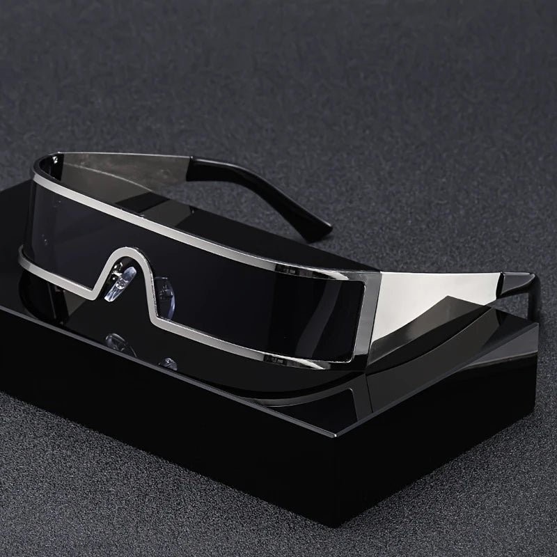 Sophia | Sunglasses Futuristic Wraparound Visor Cyberpunk Style