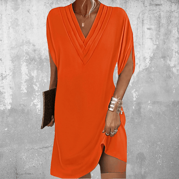 Sophia | Women's Summer V Neck Mini Casual Dress