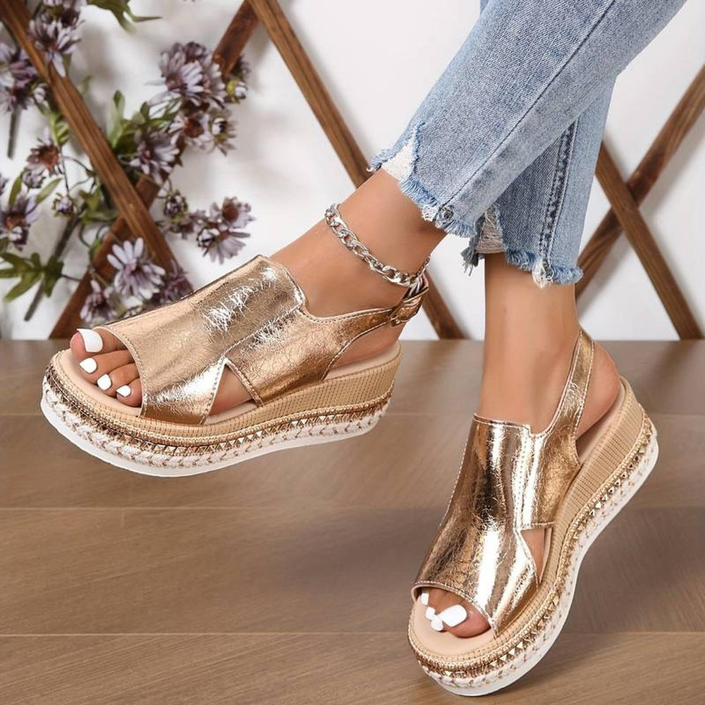 Stella | Women's Open Toe Platform Casual Slingback Sandals