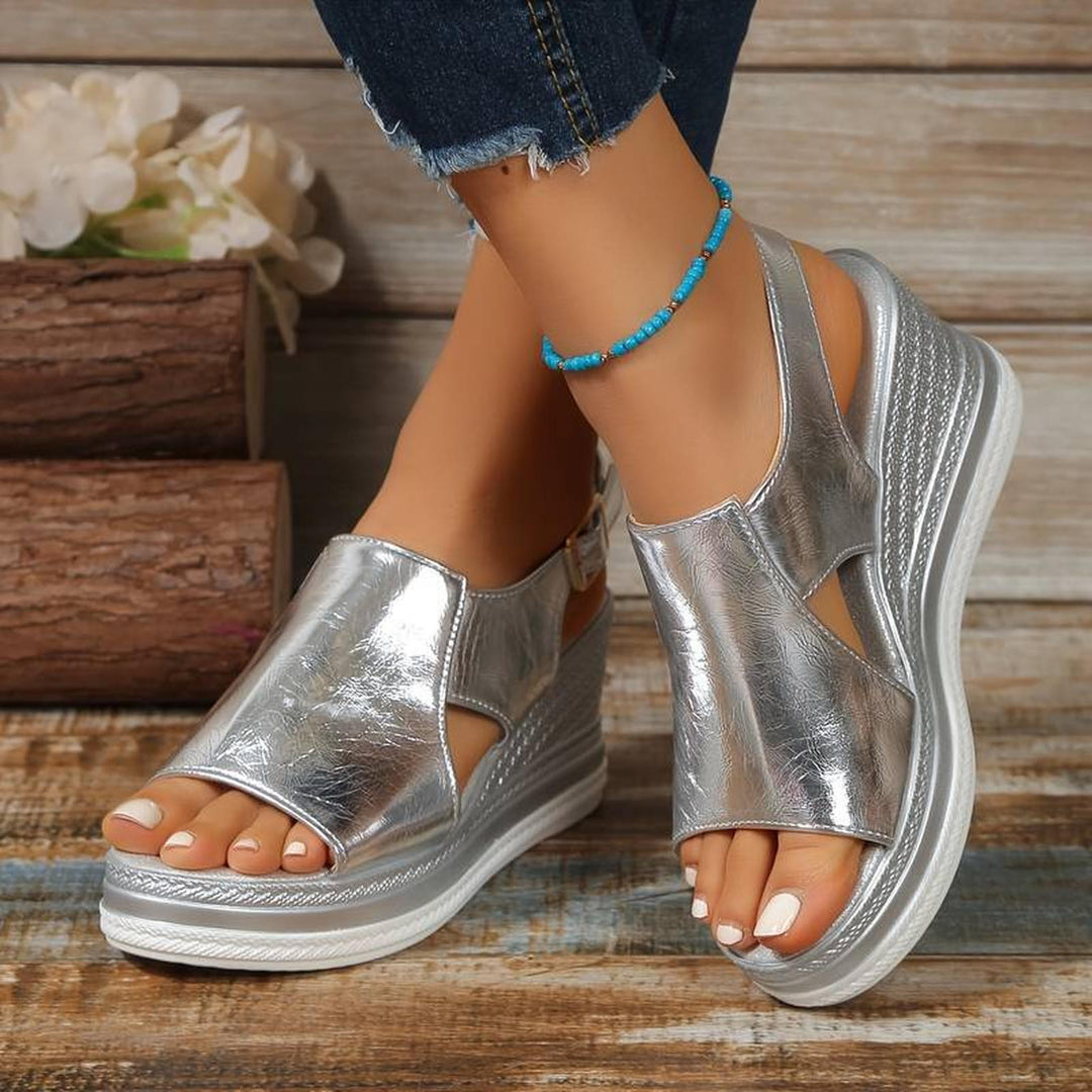 Stella | Women's Open Toe Platform Casual Slingback Sandals